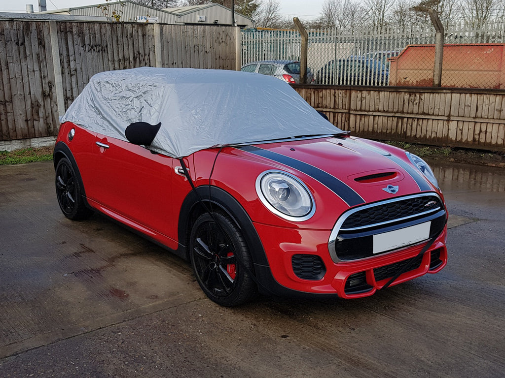 BMW Mini 3 Door John Cooper Works F56 With Rear Spoiler 2014-onwards Half Size Car Cover